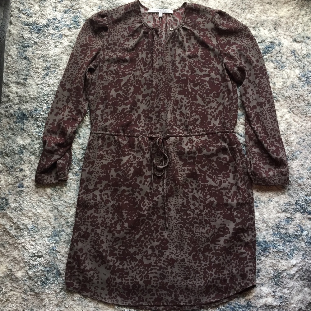 Stitch Fix Patterned Front Tie Waist Dress